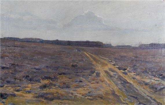 Paysage de campagne en hiver - Jules Rouffet