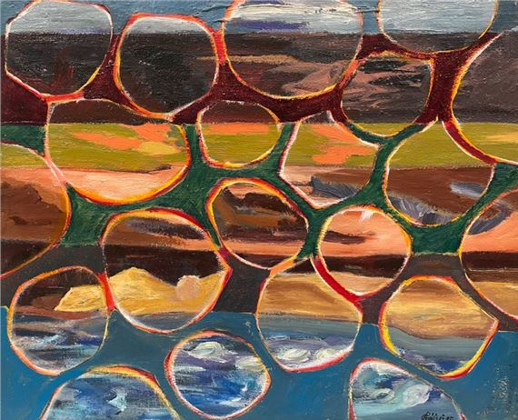 Gilbert PELISSIER (Born 1924) Seven circular compositions Mixed media by Gilbert Pélissier