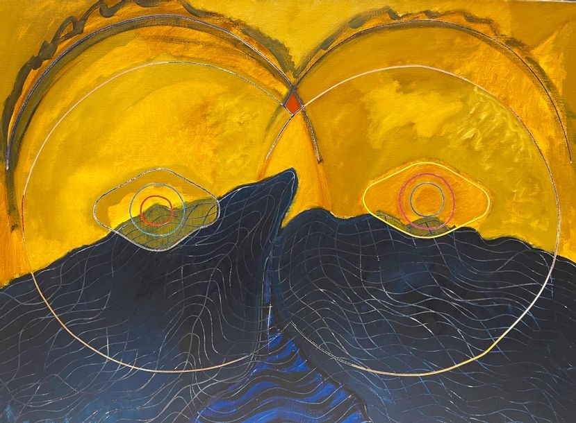 Artwork by Gilbert Pélissier, Gilbert PELISSIER (Born 1924) Two compositions Mixed media Signed, Made of mixed media