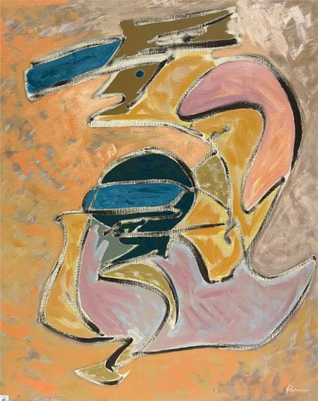 Gilbert PELISSIER (Born 1924) Three compositions Mixed media by Gilbert Pélissier, 1989