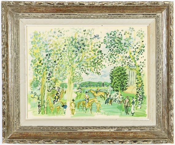 Raoul Dufy | RAOUL DUFY, Paddock A Deauville | MutualArt