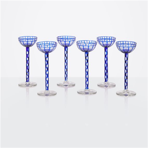 Set of Six Coupes by Otto Prutscher, circa 1907
