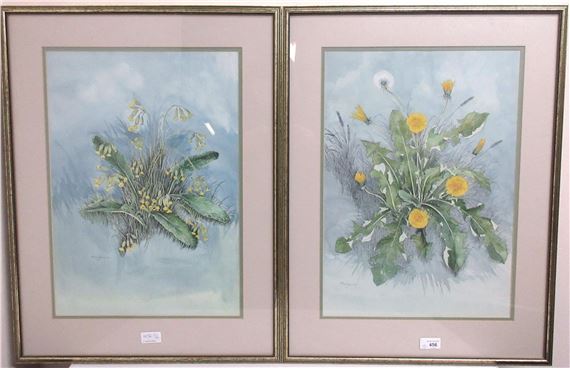 Botanical studies, pair of - Eleanor Patricia Dyson