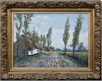 Hoevezicht met landweg - A. Vermont