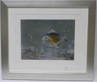 Fantasie-Landschaft - Lajos Sebök