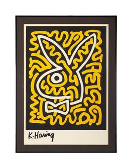 Keith Haring | Playboy | Keith Haring Bunny II Serigraph | MutualArt