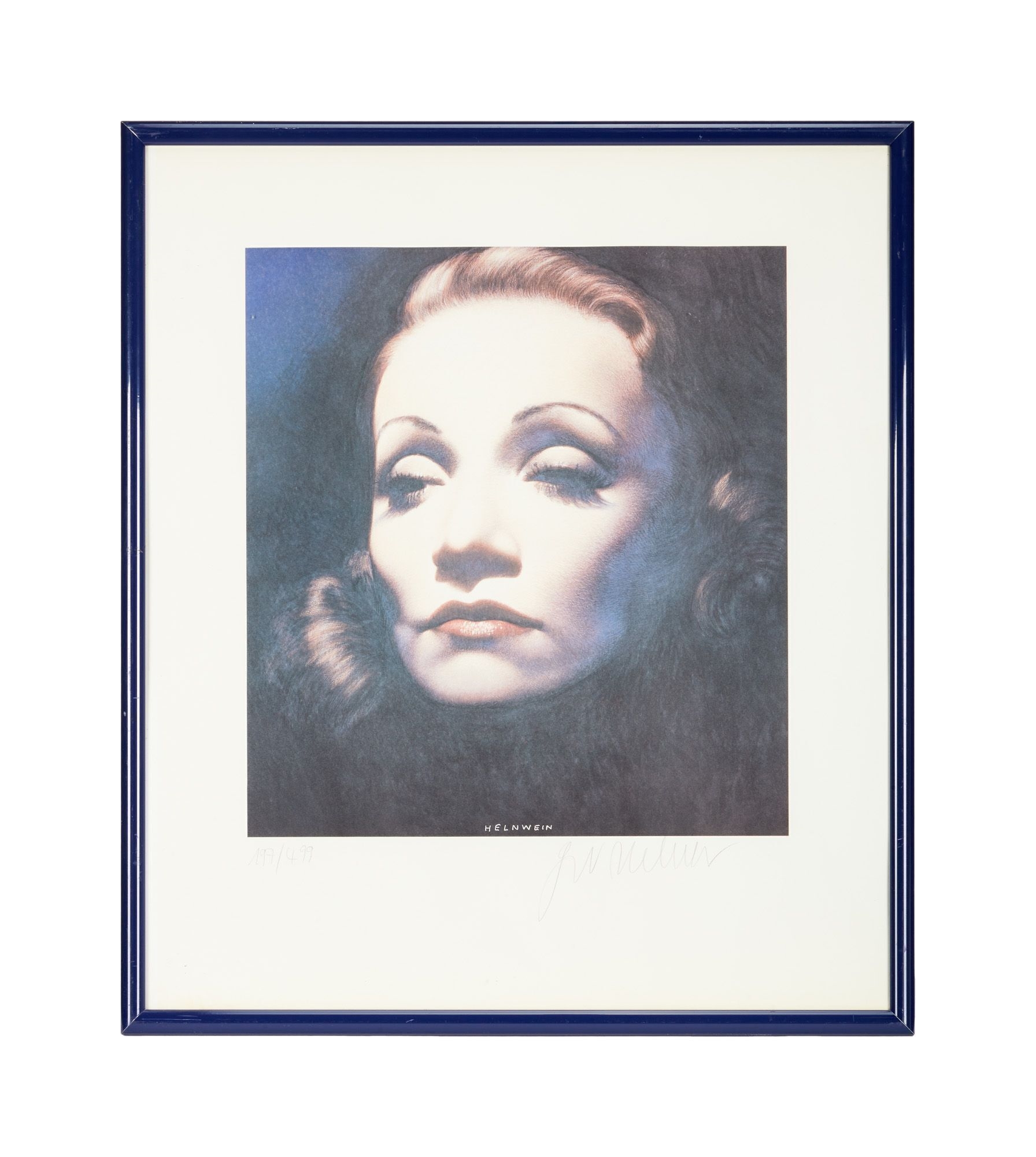 Hugh Hefner | Gottfried Helnwein Signed Limited-Edition Marlene Dietrich Print - Gottfried Helnwein