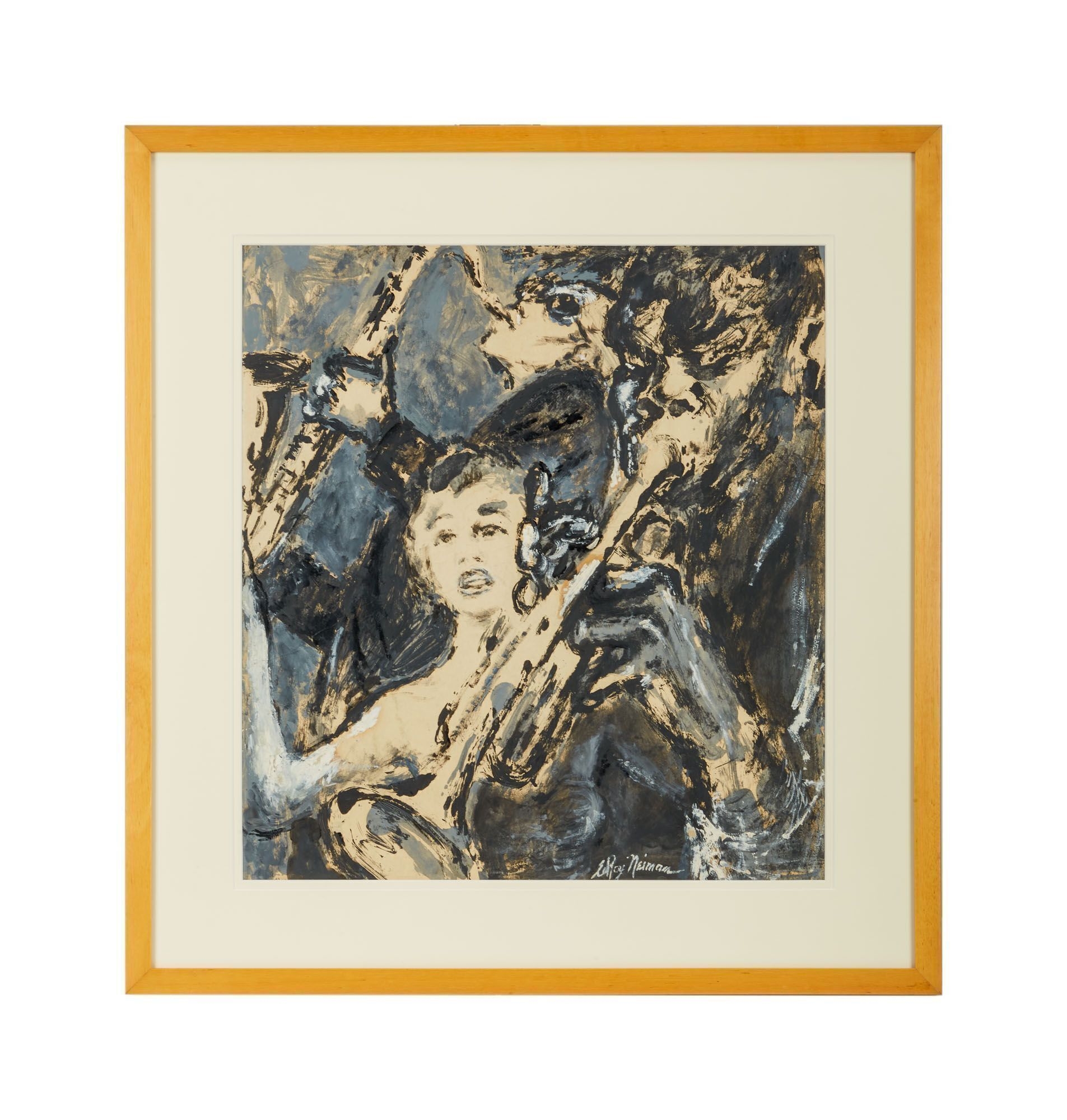 LeRoy Neiman | Playboy | LeRoy Neiman Black Country No. 2 (1954 ...