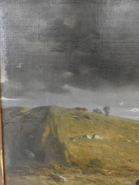 Artwork by Alexandre-Marie Guillemin, Brittany - The funeral procession, Made of oil on canvas