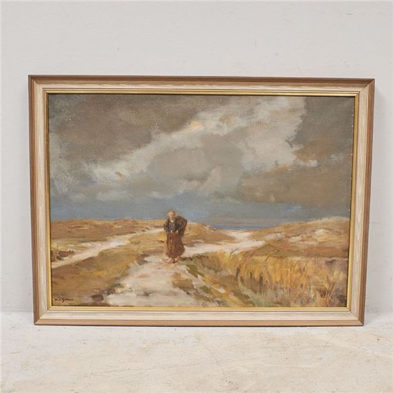 Woman on beach - Hermann von Glass