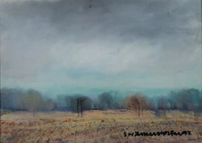 Moorlandschaft by Siegfried Amerstorfer, (19)92