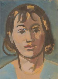 Bildnis einer jungen Frau - Hans Rohner