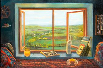 Room with Landscape of Burgundy - Elena Climent