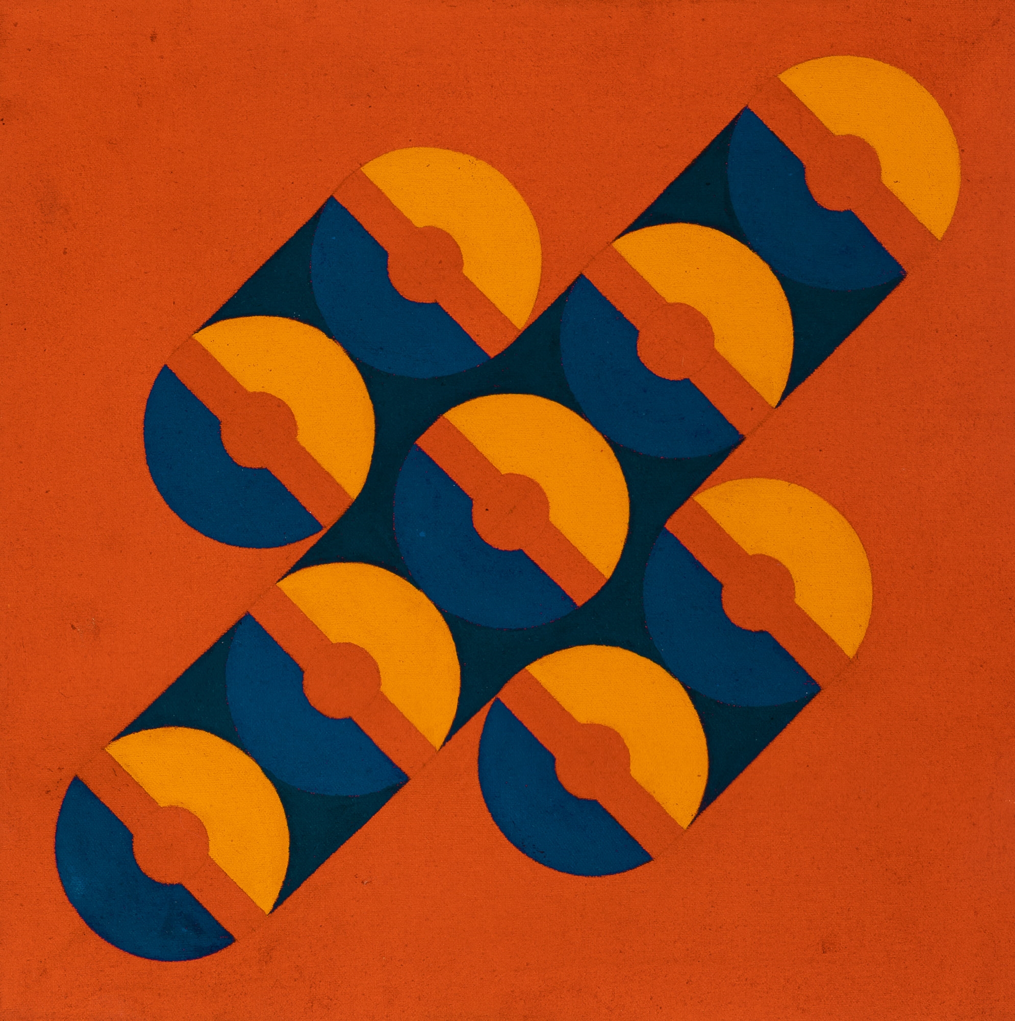 Artwork by Peter Hutchinson, xhaust II, Made of Oil on canvas