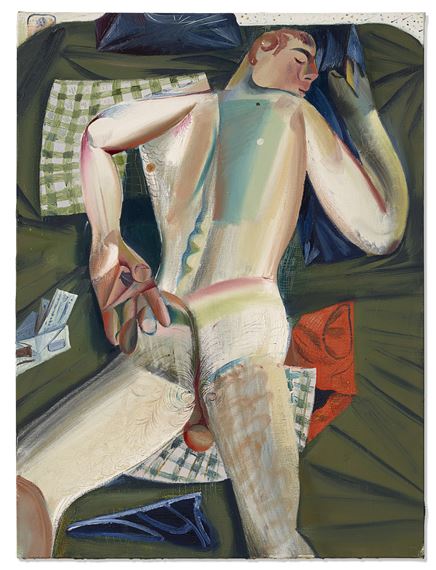 Asleep on Laundry by Louis Fratino, Painted in 2017