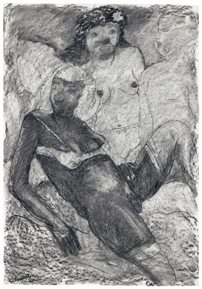 Ladies in Waiting by Robert Colescott, Executed in 1986