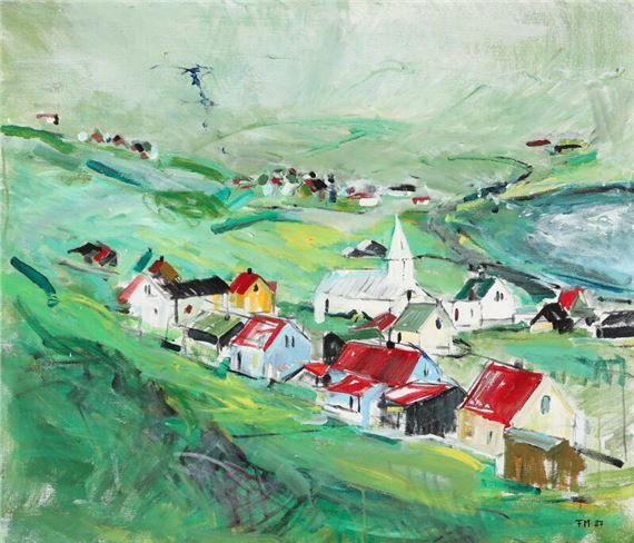 Faroese settlement by Finleif Mortensen, 1987