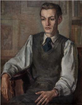PORTRAIT OF A SEATED MAN - Hedwig Esther Pilitz