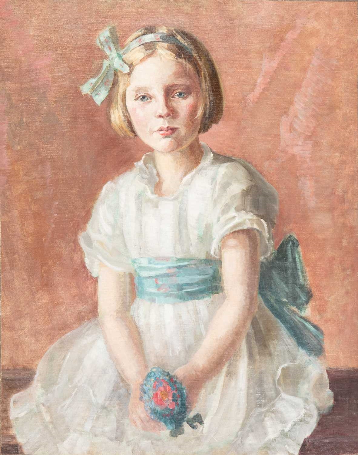 Artwork by Hedwig Esther Pilitz, PORTRAIT OF ELIZABETH WALLACE, Made of oil on canvas
