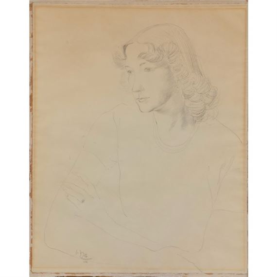 RAMÓN GAYA (Murcia 1910-Valencia 2005) Retrato de Blanca Chacel" by Ramón Gaya, 1910