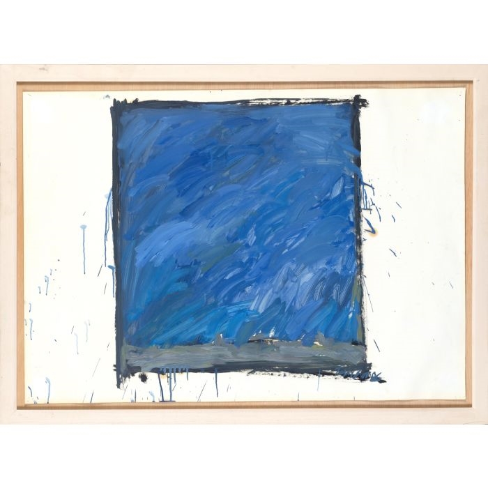JORDI TEIXIDOR (Valencia 1941) Pintura Azul" - Jordi Teixidor