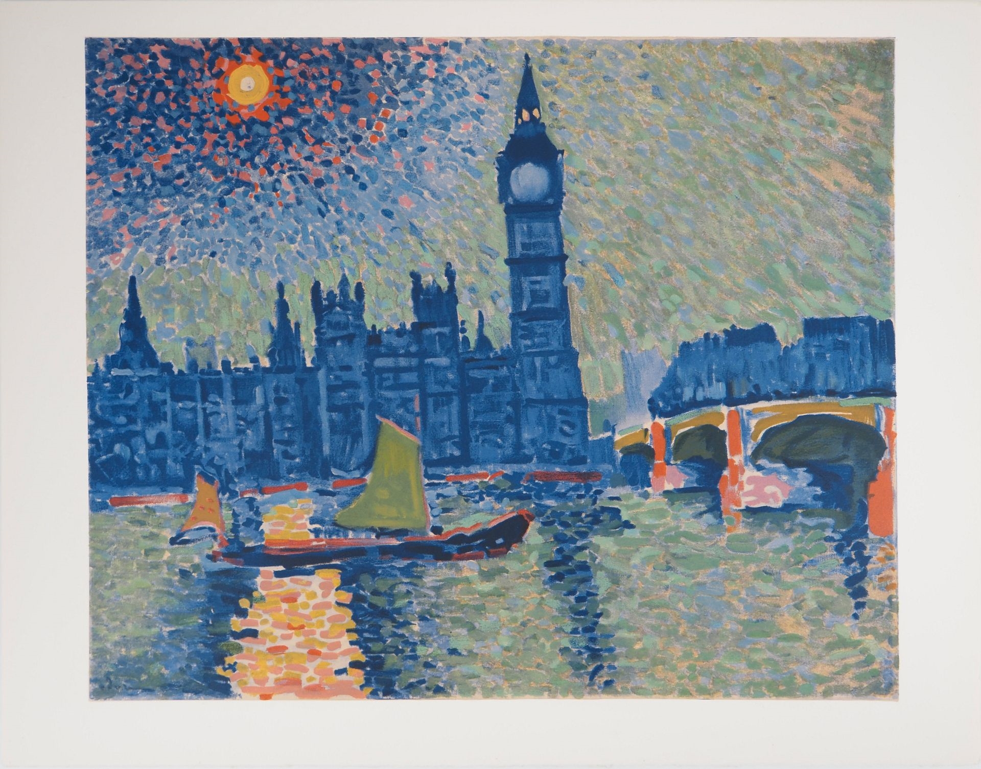 London; The Thames and Big Ben by André Derain