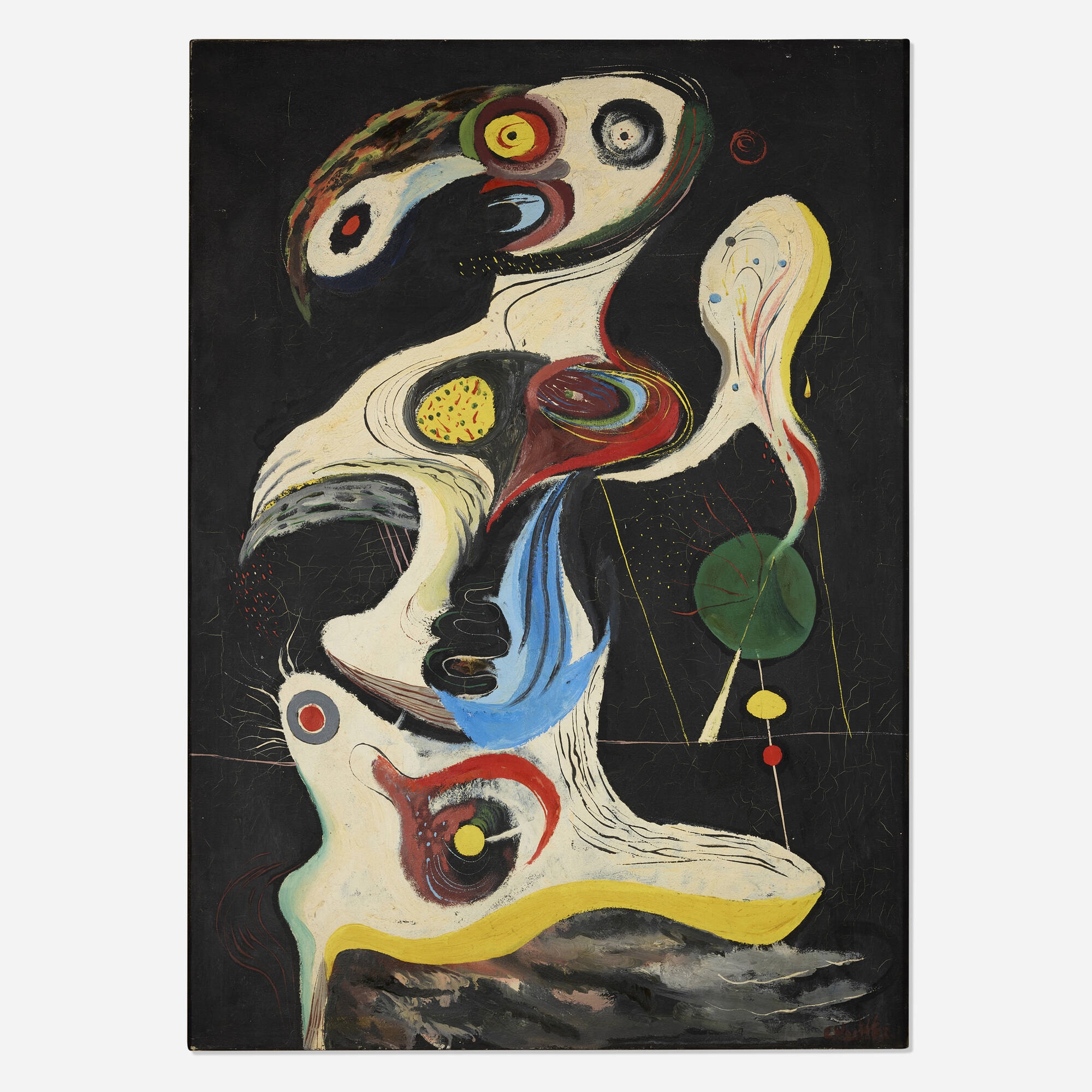 Artwork by Emerson S. Woelffer, Untitled, Made of oil on canvas