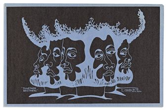 Pair of prints: "Together Brothers" and "Lil Junkies - Dana Chandler