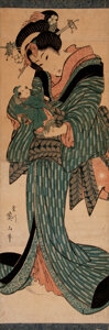 Woman with Baby - Kikukawa Eizan