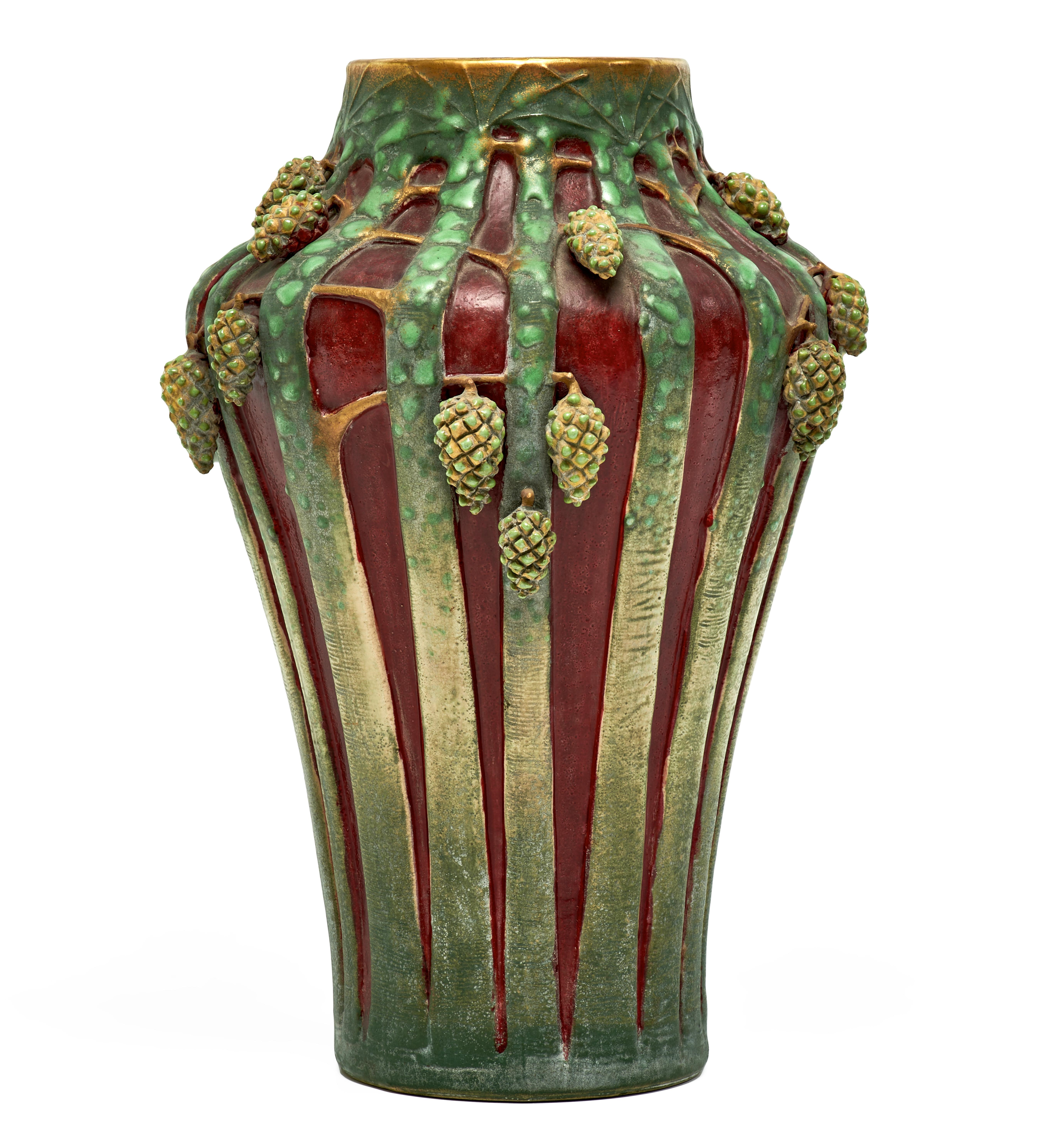 Artwork by Paul Dachsel, Pinecone, Made of glazed ceramic