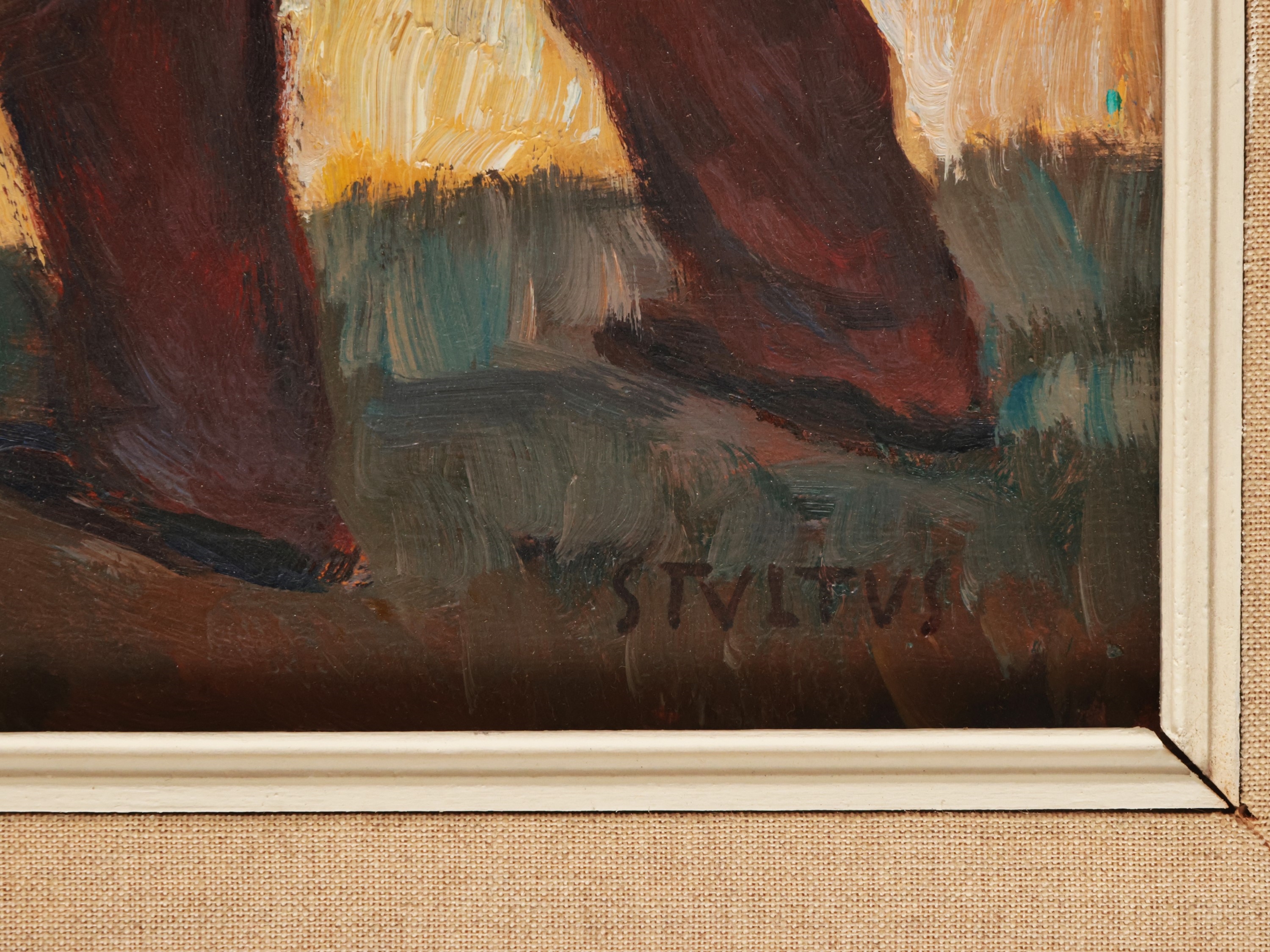 Artwork by Dyalma Stultus, Vendemmia n. 2 1960, Made of oil on panel