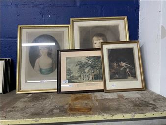 Boy sailor and young girl engraved by G. C. Klackner - C. Klackner