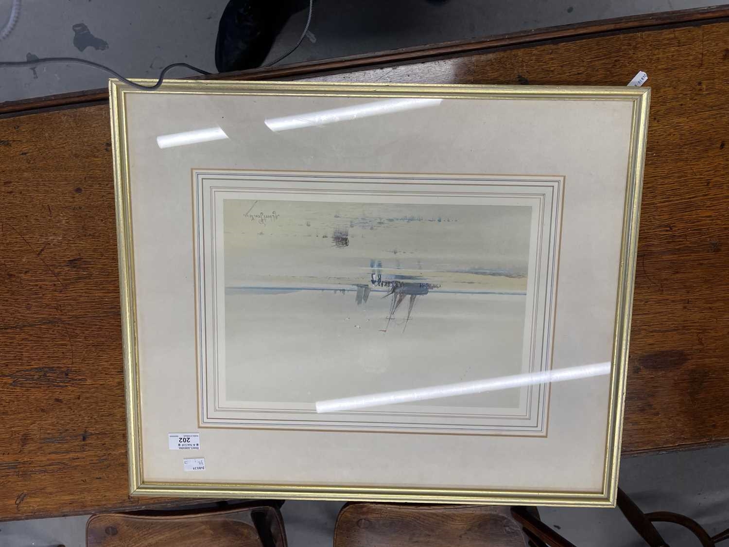 Artwork by Albert Procter, Beached Vessel, Made of Watercolour