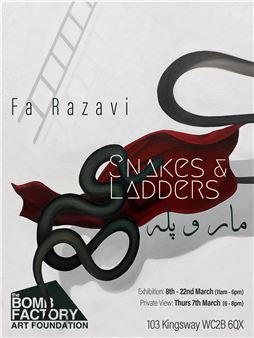 Fa Razavi: Snakes & Ladders - The Bomb Factory Art Foundation, Holborn 