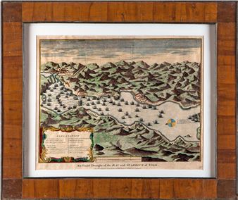 An Exact Draught of the Bay and Harbour of Vigo - Isaac Basire