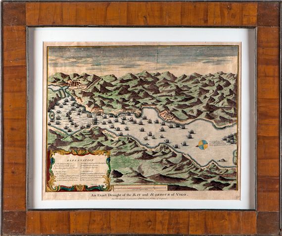 An Exact Draught of the Bay and Harbour of Vigo by Isaac Basire