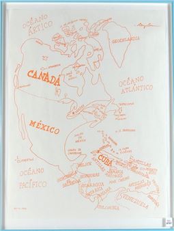 Map of North America - Greg Curnoe