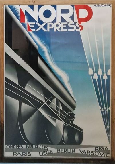A.M. Cassandre | Nord Express Lithographed reprint poster printed by ...