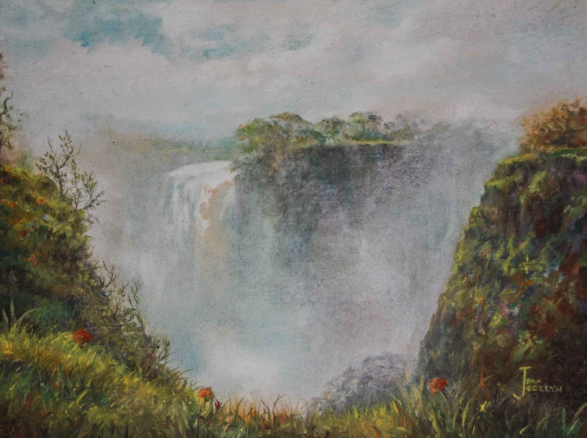 Artwork by Joan Jocelyn, WATERFALL, Made of oil on canvas