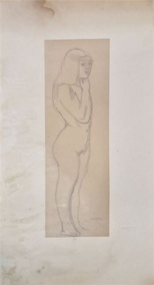 SAINT-PAUL Jean (1897-1974) Female nude Pencil... - Lot 240 - Rossini by Paul Saint-Jean