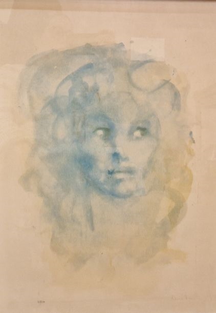 Leonor Fini | FINI Leonor (1907-1996) Face Color lithograph,... - Lot ...