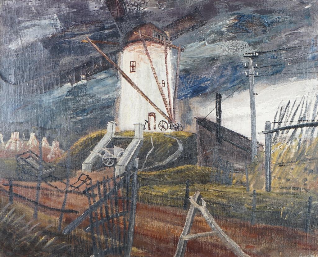 Charles Eyck | Landschap met Franse molen | MutualArt