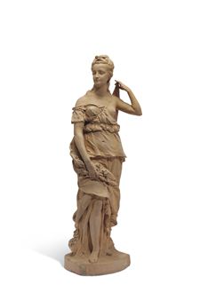 FEMME VÊTUE À L’ANTIQUE, PEUT-ÊTRE FLORE - Guillaume Coustou the Elder