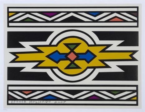 Untitled (2007 by Esther Mahlangu, dated 2007