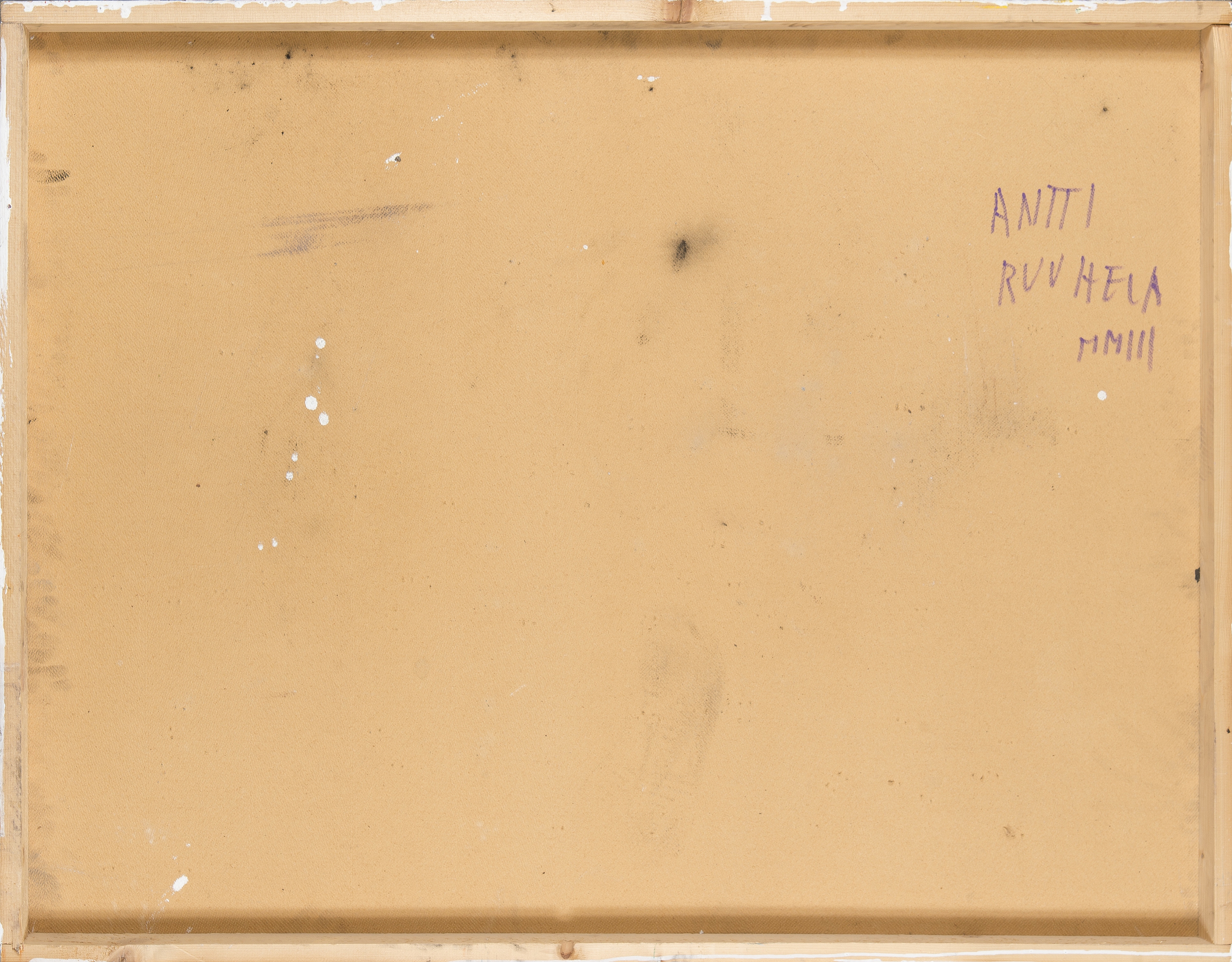 Artwork by Antti Ruuhela, "MMIII", Made of Oil and fabric on board