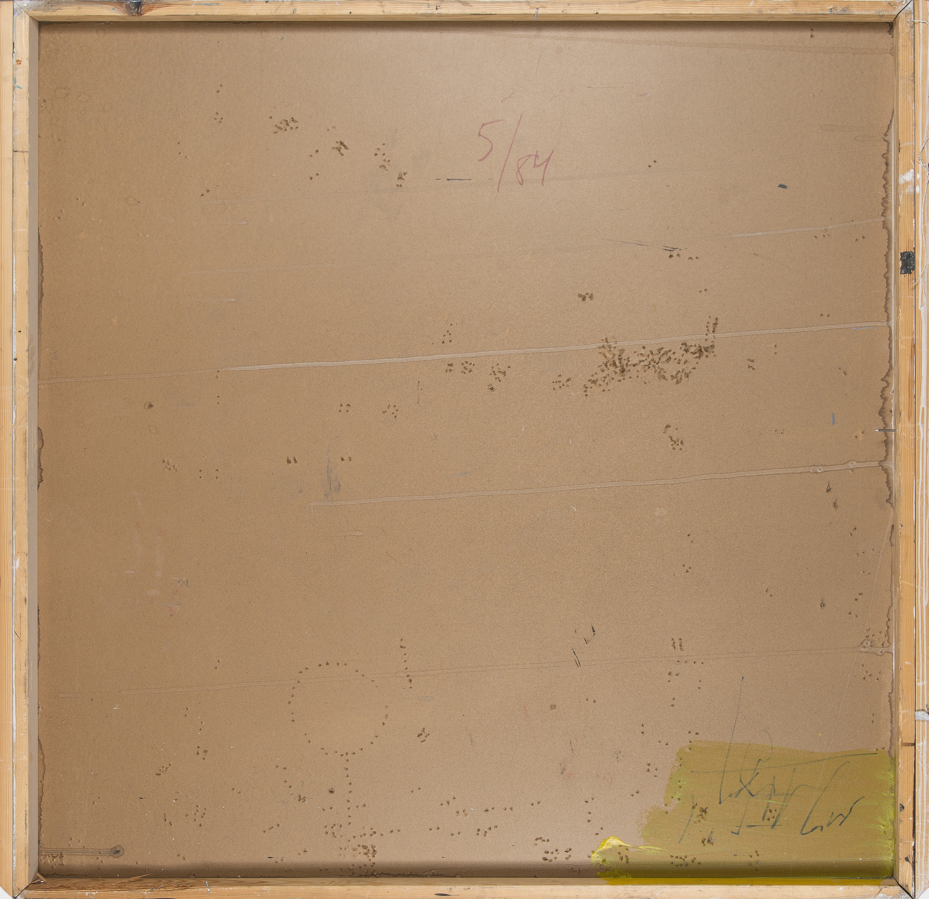 Artwork by Antti Ruuhela, "MMVI", Made of Oil and metal wire on panel/wood board