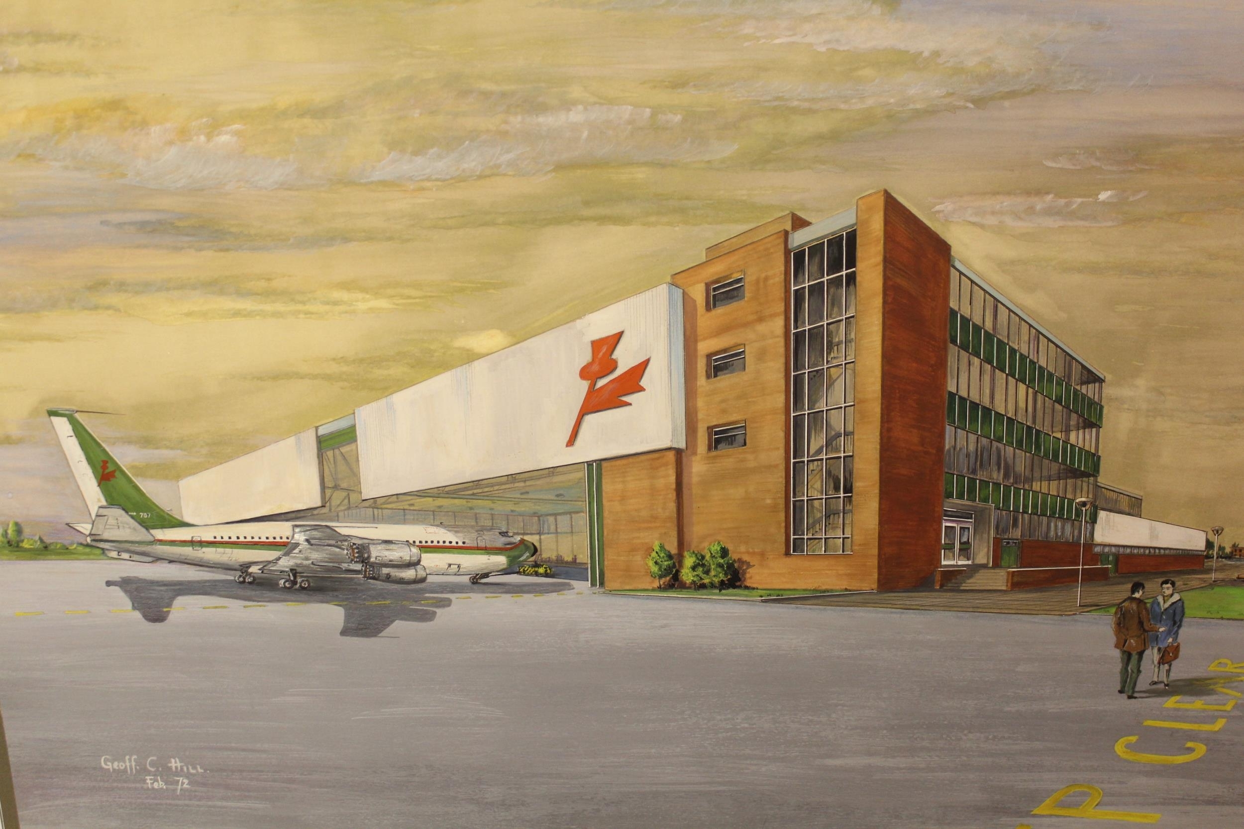 Artwork by Geoff C. Hill, Geoff C. Hill, Made of mounted on card