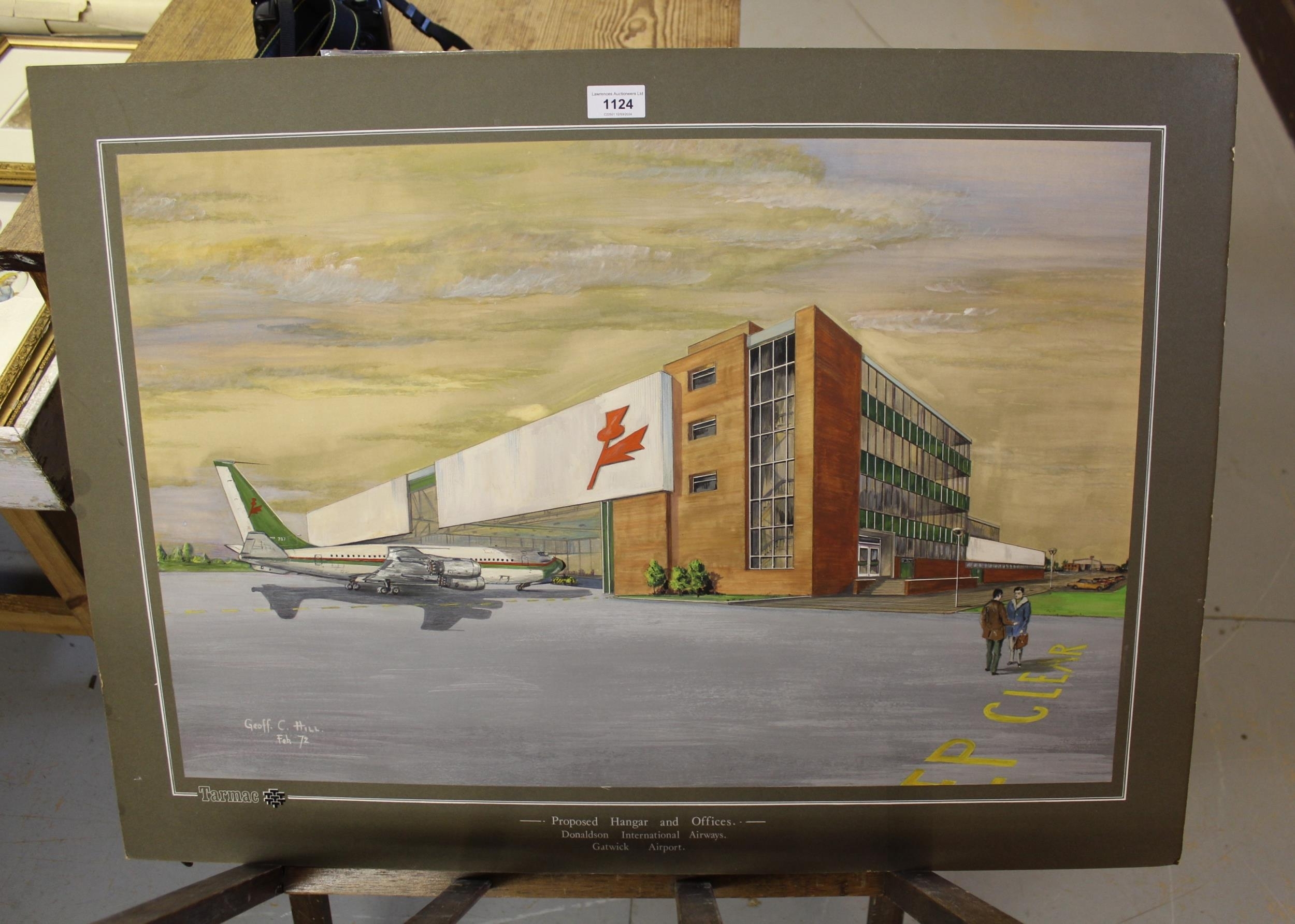 Artwork by Geoff C. Hill, Geoff C. Hill, Made of mounted on card