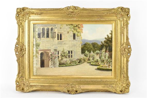Samuel Ridley (1829-1896) - An oil on canvas depicting Gwydir castle - Samuel Sidley