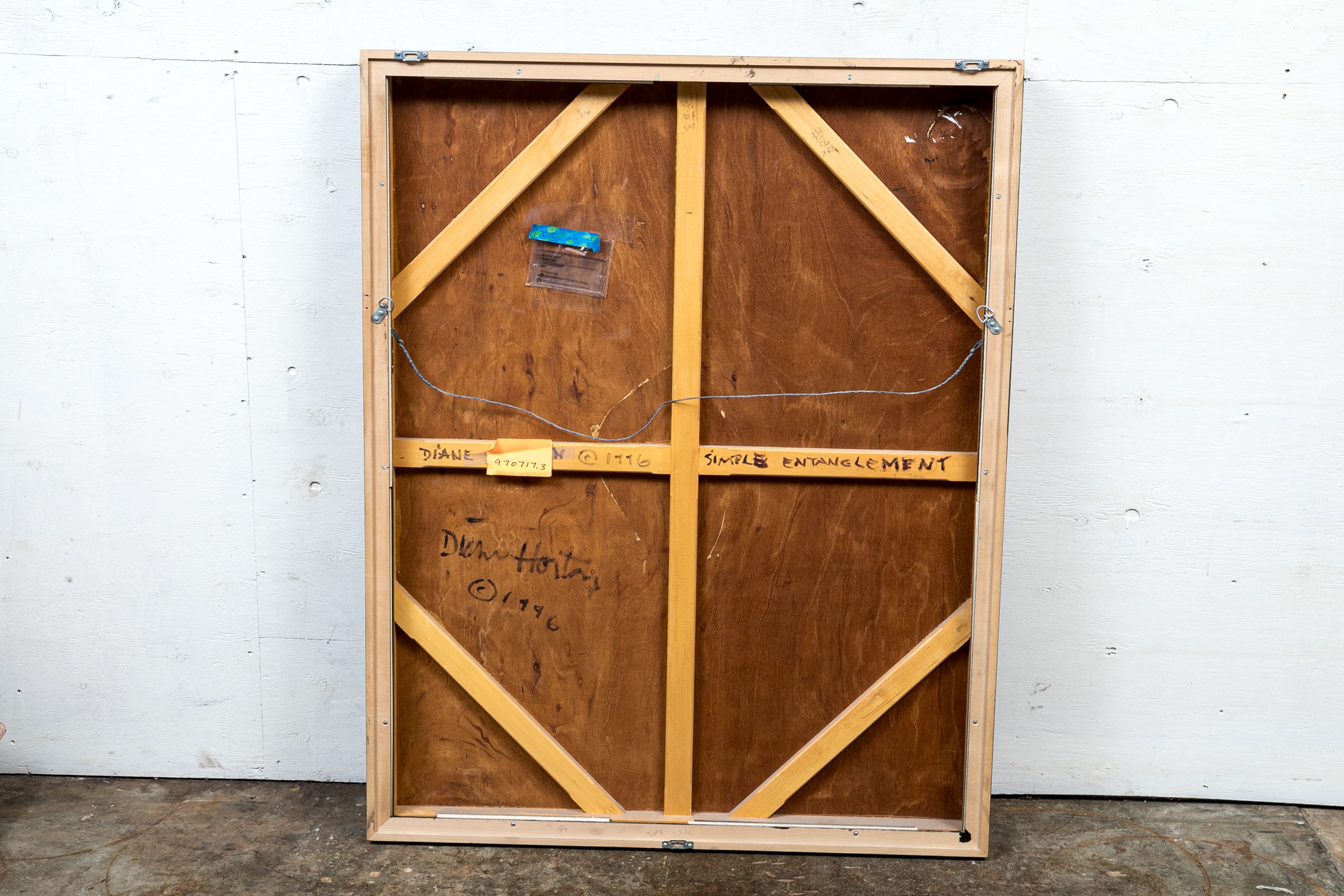 Artwork by Diane Horton, "Simple Entanglement", Made of oil and wax on panel